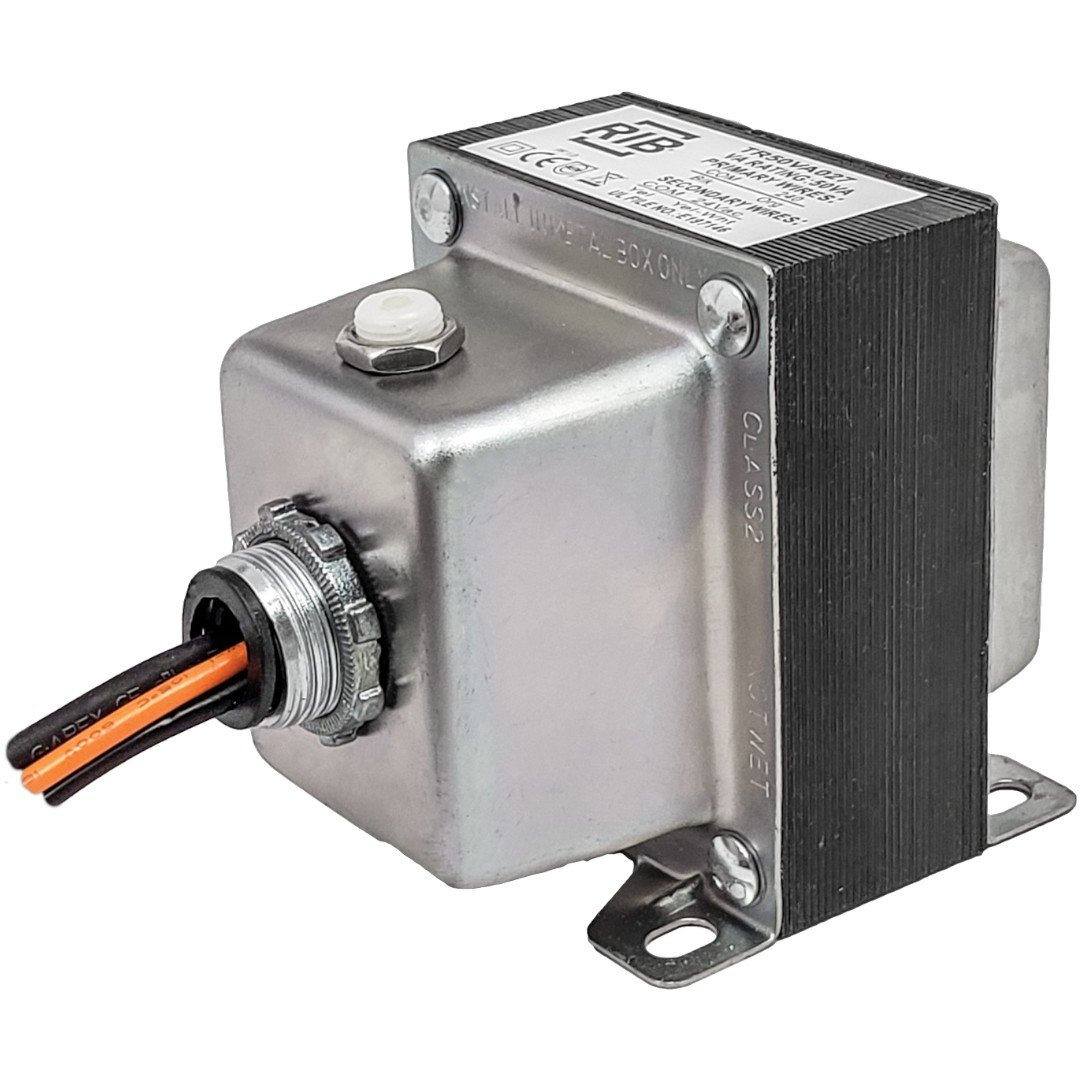Functional Devices TR50VA027 Transformer 50VA, 240-24V, 1 Hub, CL2