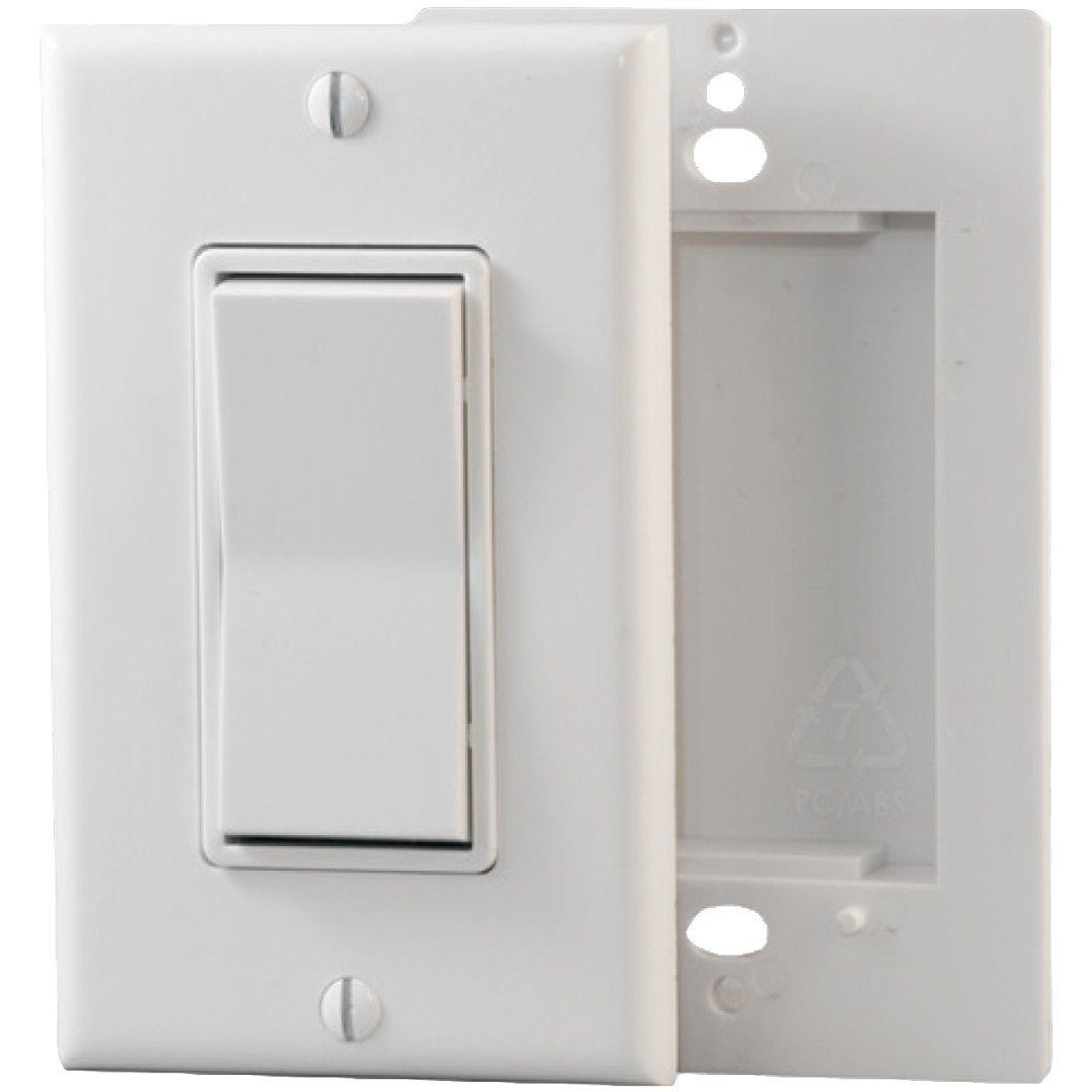 Functional Devices WWS2-EN3 Wireless Wall Switch 902MHz, W Faceplate