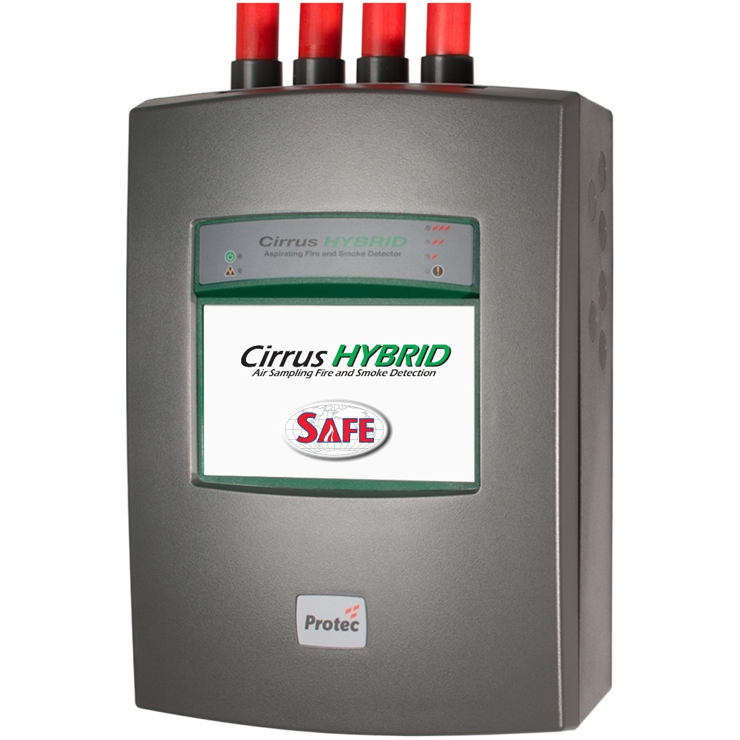 Safe Fire Detection 61986H4S-FMUL4 Cirrus HYBRID Combined Fire and Smoke Aspirating Detector, 4 Zone, Scanning