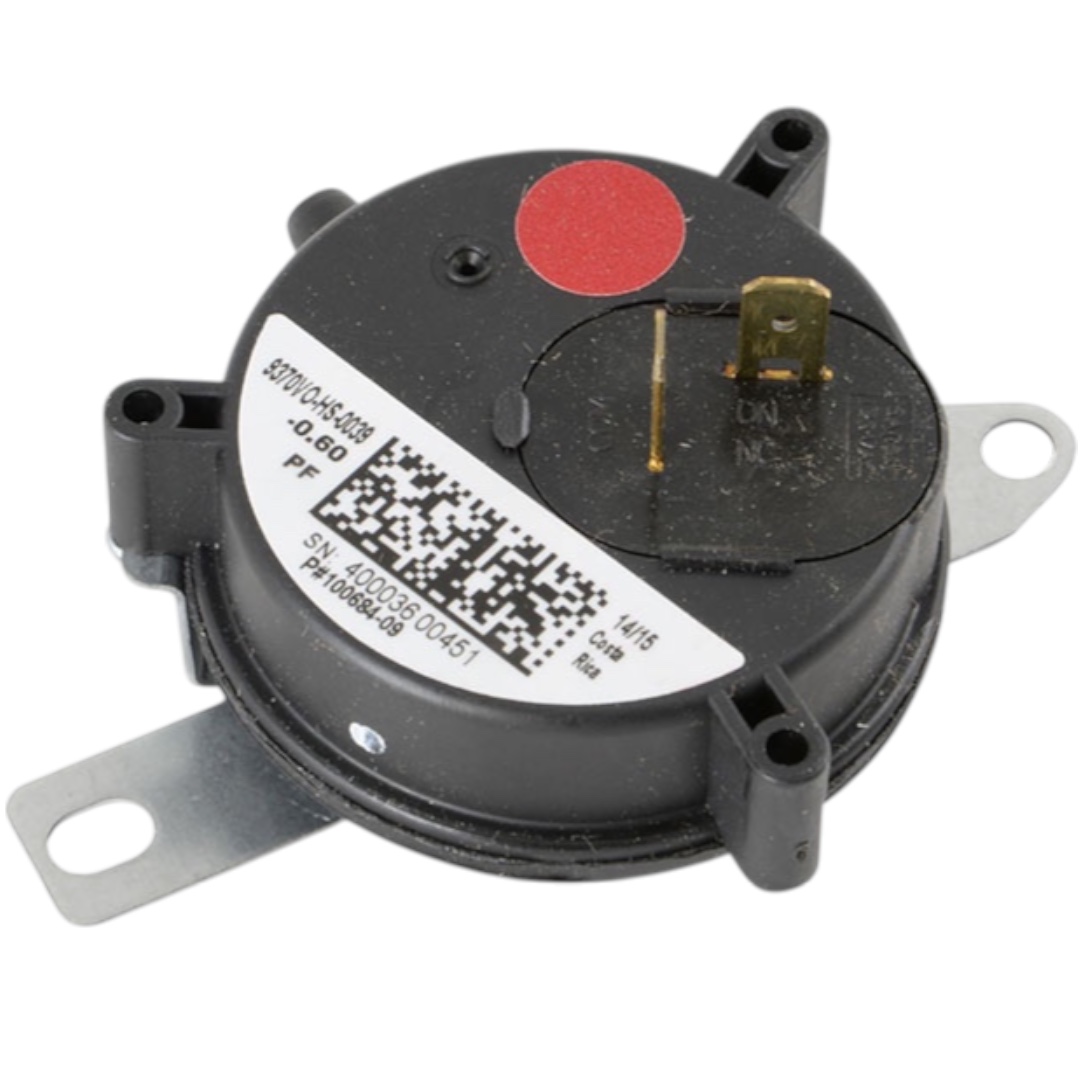 Armstrong 65W49 Pressure Switch, Red, 0.60" W.C.