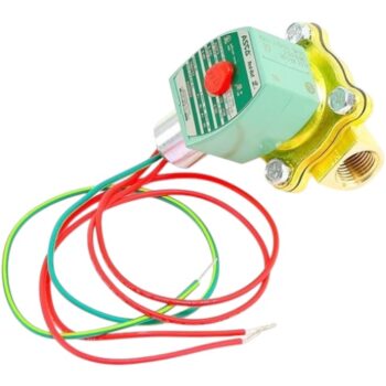 ASCO 8210G002 Solenoid Valve, 1/2", N.C., 12VDC, Brass, General Purpose