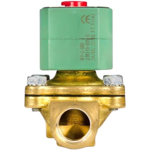 ASCO 8210G004 Solenoid Valve, 2-Way N.C., 1", Brass, General Purpose