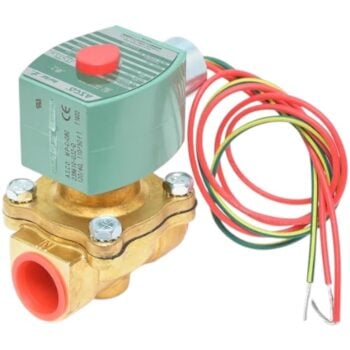 ASCO 8210G054 Solenoid Valve, 1", N.C., 120/60 Vac, Brass, Air/Water