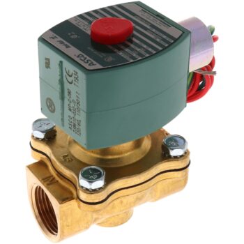 ASCO 8210G095LF Solenoid Valve, 3/4", N.C., 24/60 Vac, Lead Free, Brass, Air/Water/Oil