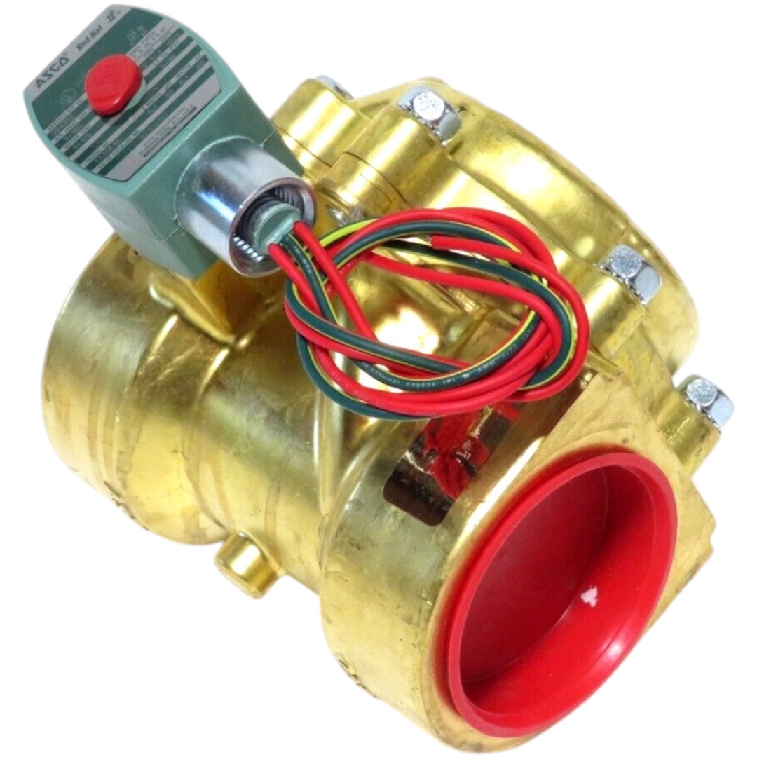 ASCO 8210G101 Solenoid Valve, 2-1/2", N.C., 120/60 110/50 Vac, Air/Water/Oil
