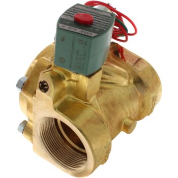 ASCO 8210G103 Solenoid Valve, 2", N.O., 120/60 AC, Brass, Air/Water