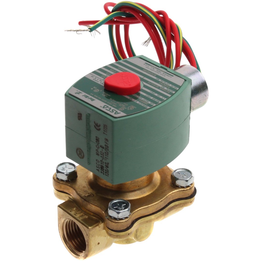 ASCO 8210H106B Gas Valve, 1/2", N.C., 120/60 110/50 Vac, 280000 BTU