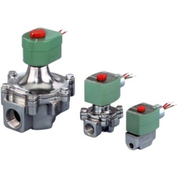 ASCO 8215G050 Gas Solenoid Valve, 1", N.C., 24VDC, 1119000 BTU, 25 PSI Max