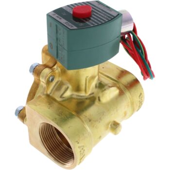 ASCO 8220G009 Solenoid Valve, 1-1/4", N.C., 120/60 110/50 Vac, Brass, Steam