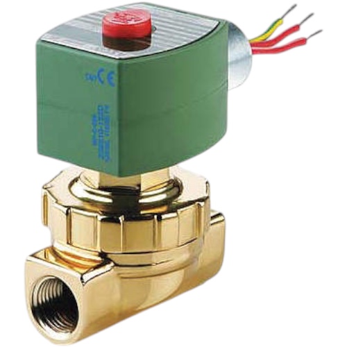 ASCO 8220G404 Solenoid Valve, 2-Way N.C., 1/2", Hot Water/Steam