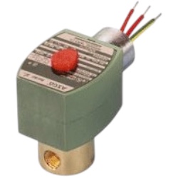 ASCO 8262H202 Solenoid Valve, 1/4", N.C., 24/60 Vac, Red Hat, 200 PSI