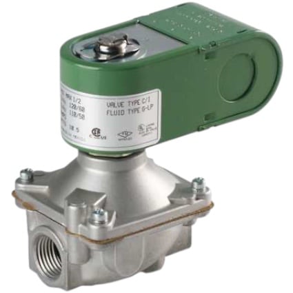 ASCO K3A451V Gas Solenoid Valve, 3/4", N.C., 24V, 520000 BTU, 1/2 PSI Max