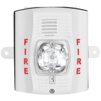 System Sensor P2WHK-120 2-Wire Horn/Strobe, White, Outdoor