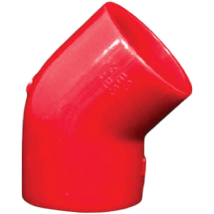 Safe Fire Detection RP5203X RedPipe 3/4" 45 Deg Elbow, Socket/Socket, Pack of 10