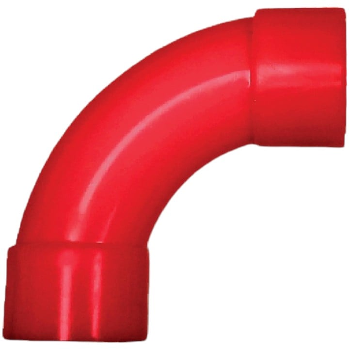 Safe Fire Detection RP5215X RedPipe 3/4" 90 Radius Bend, Socket/Socket, Pack of 10