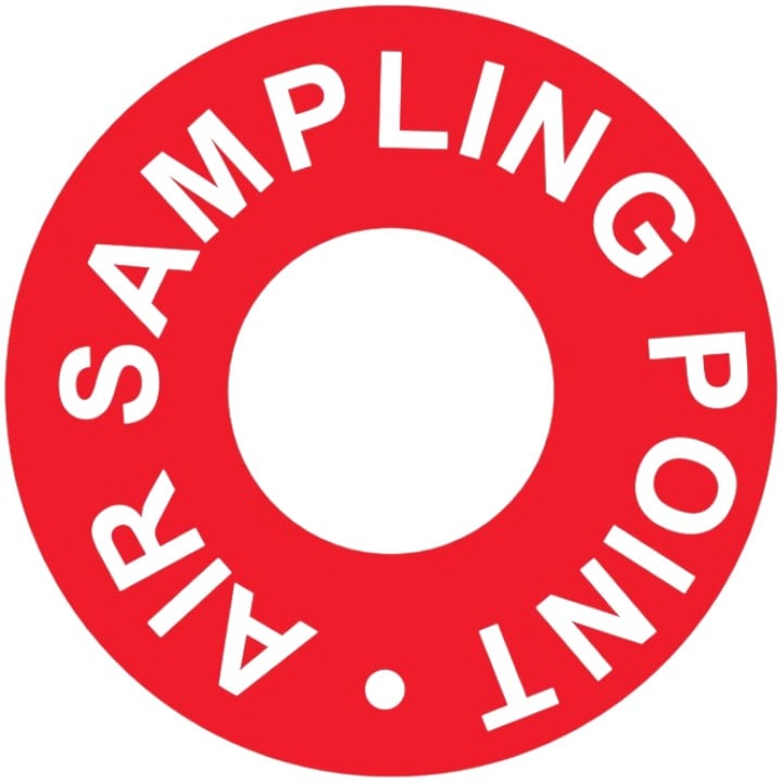 Safe Fire Detection RP5218 Sample Pipe Point Labels, 125 Roll