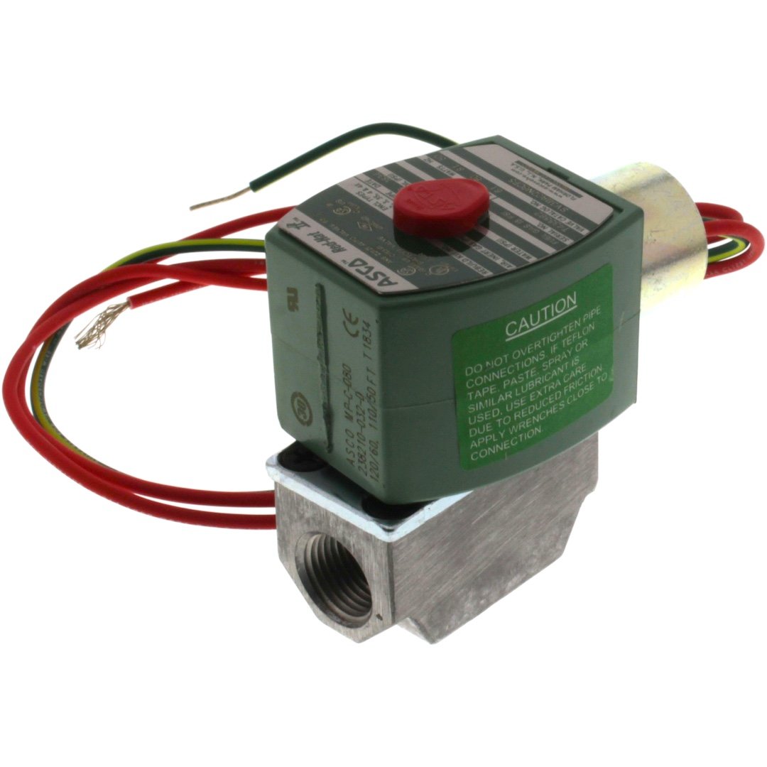 ASCO SV311A02N6CF5 Pilot Gas Valve, 3/8", N.C., 120V, 18" Wires, 64400 BTU