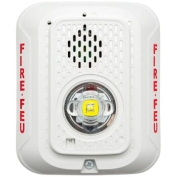 System Sensor P2WLED-B 2-Wire, Horn Strobe, Wall, White, Bilingual