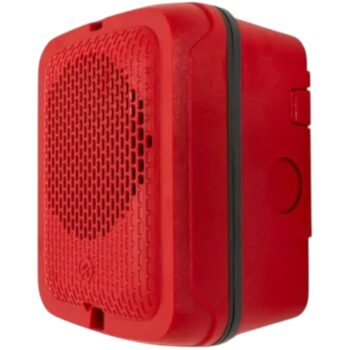 System Sensor SPRKL Outdoor Speaker, Wall, Red, Plain - Image 2