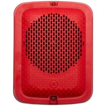 System Sensor SPRKL Outdoor Speaker, Wall, Red, Plain