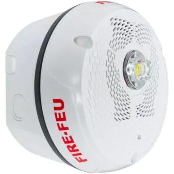 System Sensor SPSCWKLED-B Outdoor Speaker Strobe, Ceiling, White, Bilingual - Image 2