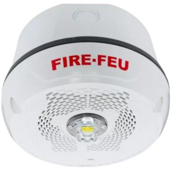 System Sensor SPSCWKLED-B Outdoor Speaker Strobe, Ceiling, White, Bilingual - Image 3