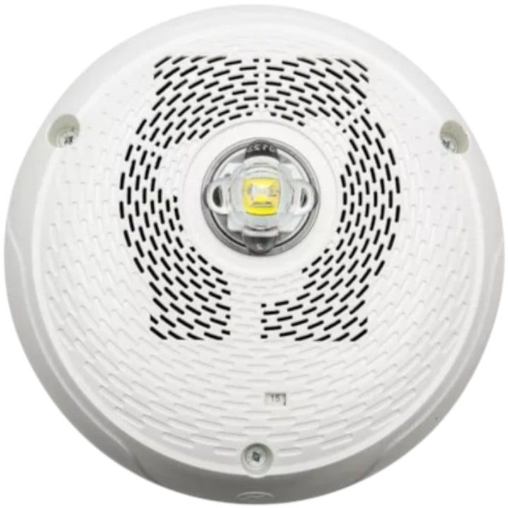 System Sensor SPSCWKLED Outdoor Speaker Strobe, Ceiling, White