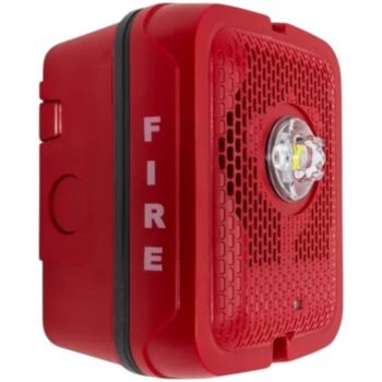 System Sensor SPSRKLED Outdoor Speaker Strobe, Wall, Red - Image 2
