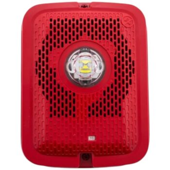 System Sensor SPSRKLED Outdoor Speaker Strobe, Wall, Red