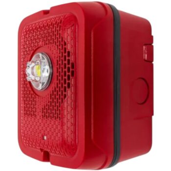 System Sensor SPSRKLED-P Outdoor Speaker Strobe, Wall, Red, Plain - Image 3