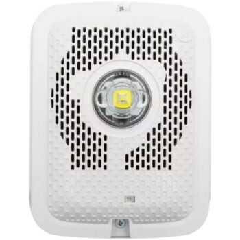 System Sensor SPSWKLED-P Outdoor Speaker Strobe, Wall, White, Plain
