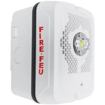 System Sensor SPSWKLED-B Outdoor Speaker Strobe, Wall, White, Bilingual - Image 2