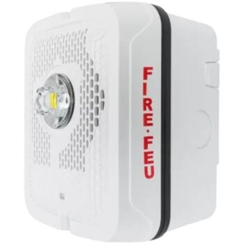System Sensor SPSWKLED-B Outdoor Speaker Strobe, Wall, White, Bilingual - Image 3