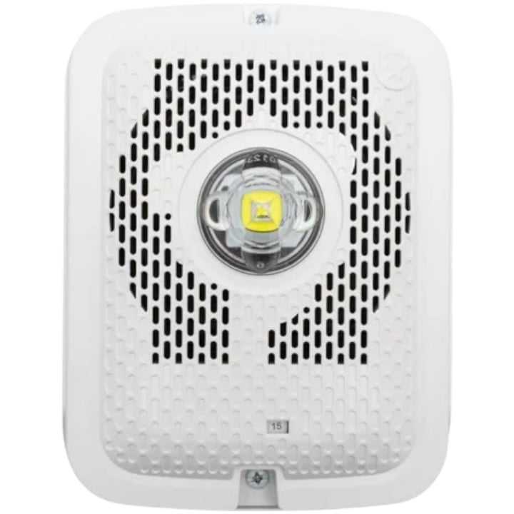 System Sensor SPSWKLED Outdoor Speaker Strobe, Wall, White