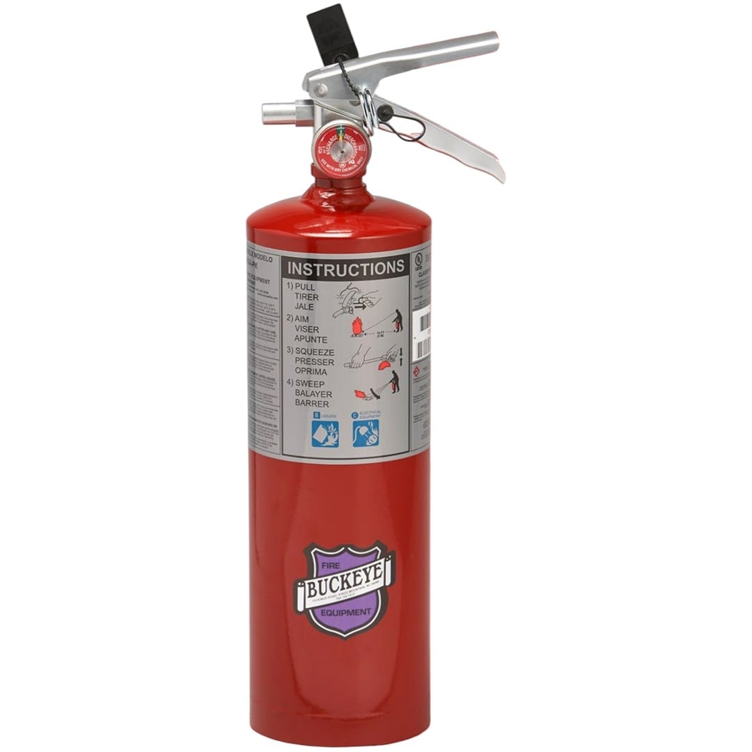 Buckeye 11214N Purple K, PK, Dry Chemical, Aluminum Valve, 5 lb with Nozzle