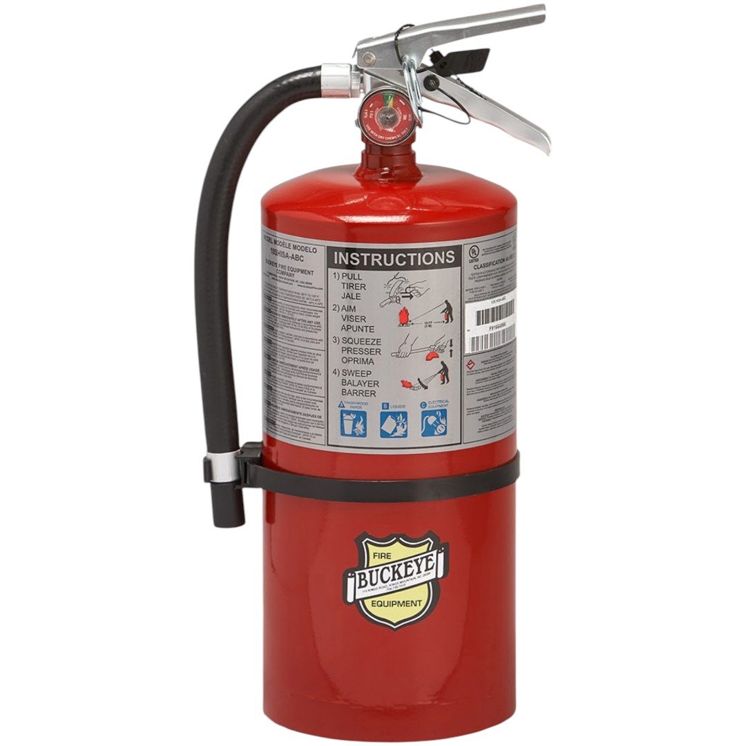 Buckeye 11310 Multipurpose ABC Dry Chemical, Aluminum Valve 10 lb Short