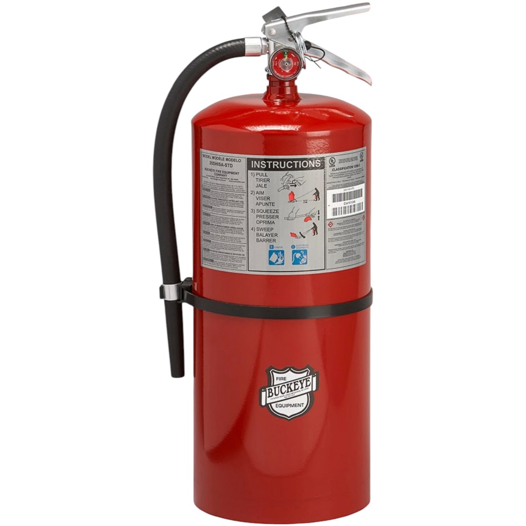 Buckeye 12220 Regular, Standard Dry Chemical, Aluminum Valve, 20 lb