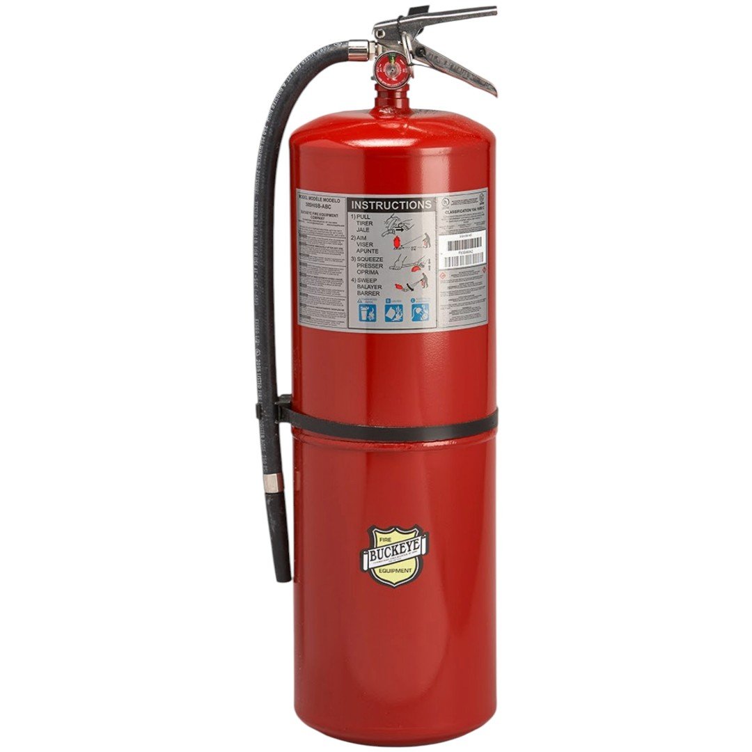Buckeye 12905 Multipurpose ABC Dry Chemical, Chrome plated Brass Valve, 30 lb