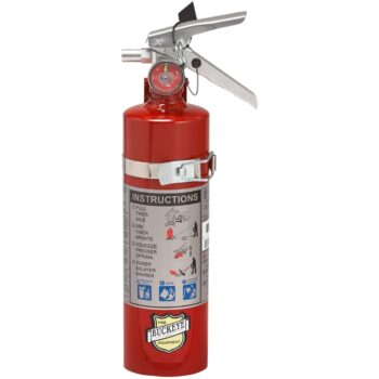 Buckeye 13315 Multipurpose ABC Dry Chemical, Aluminum Valve 2.5 lb with Vehicle Bracket