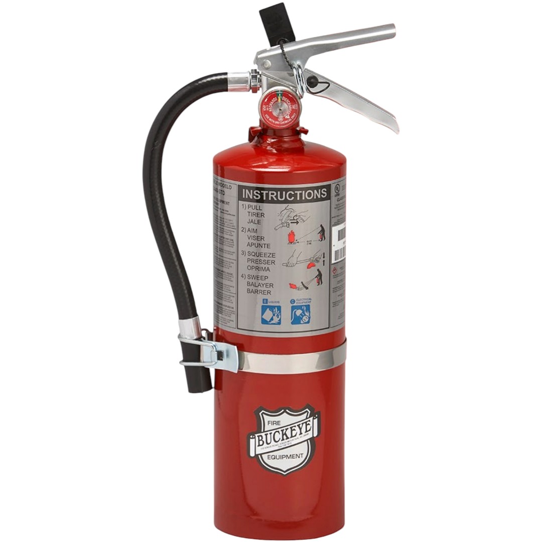 Buckeye 13514 Regular, Standard Dry Chemical, Aluminum Valve, 5.5 lb with Vehicle Bracket