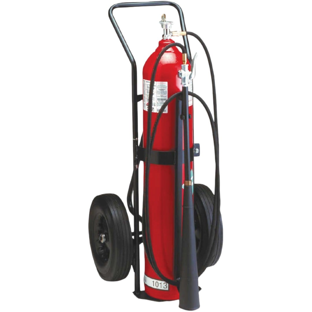 Badger 22724 CD50-2 50lb Wheeled Portable Carbon Dioxide Self-Expelling Fire Extinguisher