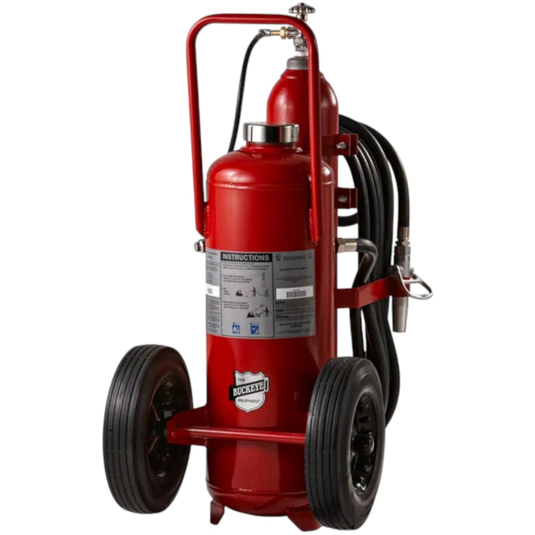 Buckeye 30030 50 lbs PK Dry Chemical Wheeled Stored Pressure Fire Extinguisher