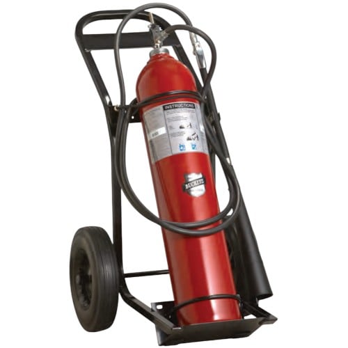 Buckeye 35050 50 lbs CO2 Wheeled Carbon Dioxide Extinguisher, Solid Rubber Tires