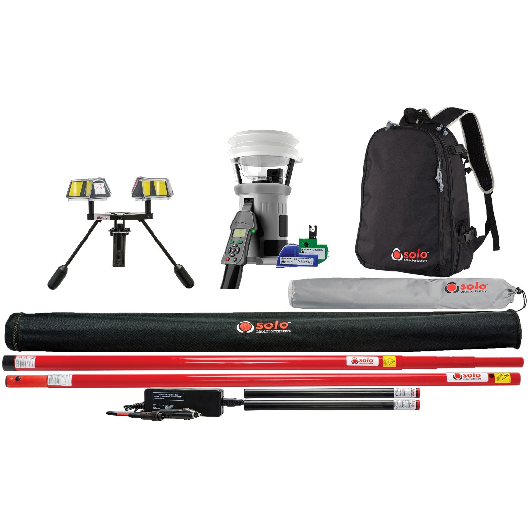 SDi TF2851BP Smoke Heat and CO Detector Test Kit to 30F with Backpack and Pole Bag