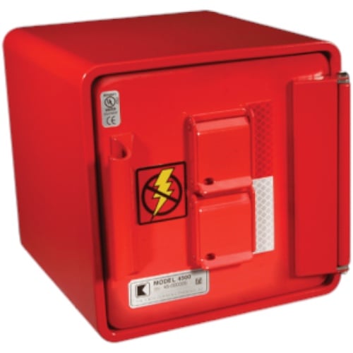 Knox Box 4507 Knox Remote Power Box, Surface Mount, Dual Lock, Red