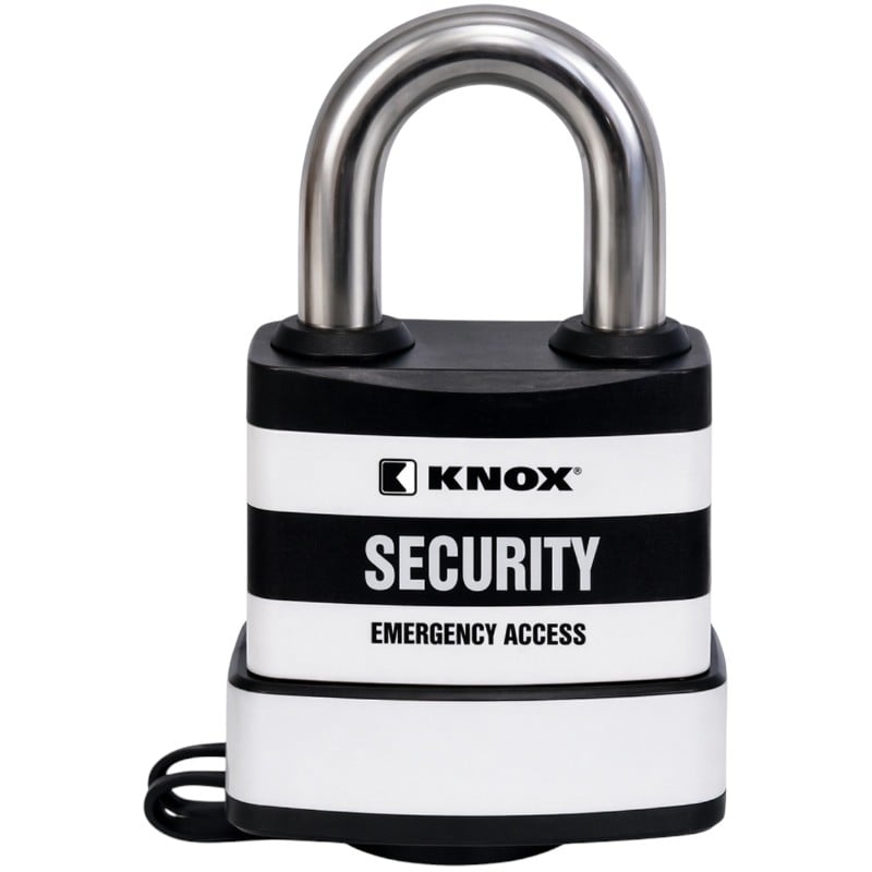 Knox Box KLS-3783 All-Weather Padlock, Short Shackle Astm Grade 6 Stainless Steel