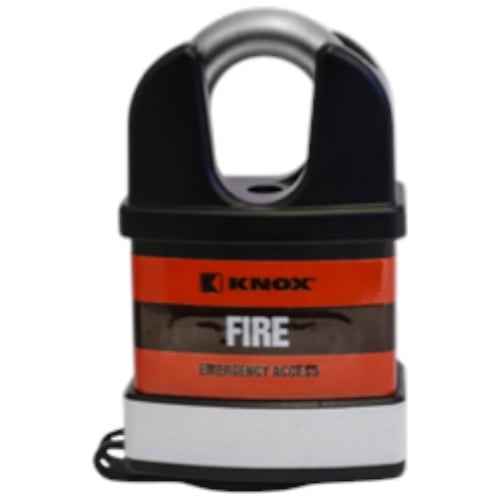 Knox Box KLS-3784 All Weather Padlock, Shrouded Shackle Astm Grade 6 SS