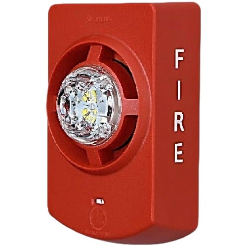 Siemens SC-HS-WR-F Horn Strobe, Wall, Red, FIRE