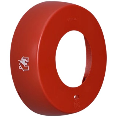 Siemens SCVR-HS-CR-HOF Cover Horn Strobe House on FIRE logo, Ceiling, Red
