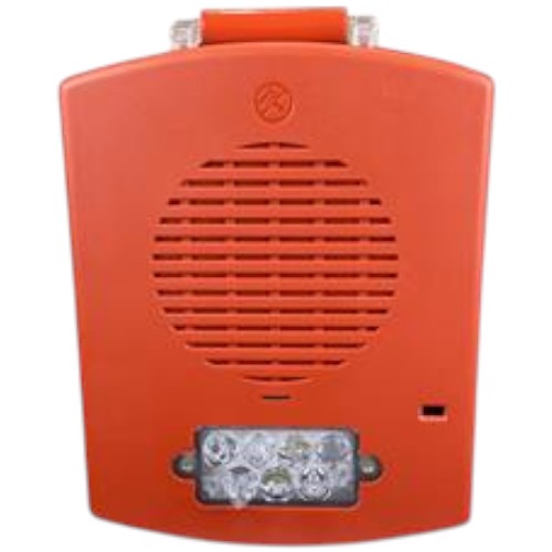 Siemens SL23RMTS-FR SL2 WP Multitone Horn Strobe, 3R Rated, Red, Clear lens, FIRE